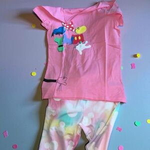 Disney Spotted Zebra Girls 10 (L) Tee & Leggings Set – NWOT